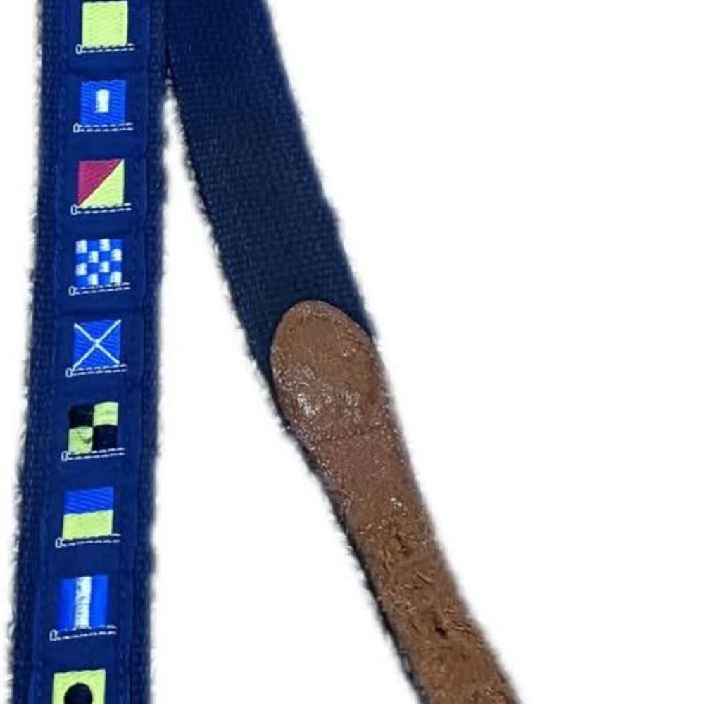 Leather Man Ltd Nautical Signal Flag Canvas Belt - Size XL